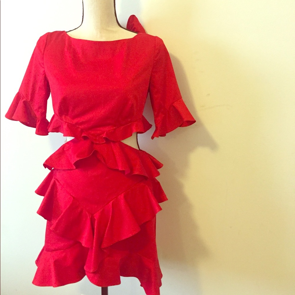 💫💫HP 💫💫Fame and Partners Custom Red Dress